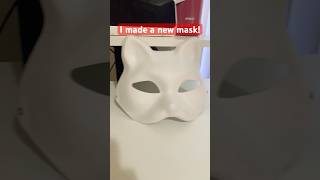 It took me about 10 hours for anyone wondering  maskmaking cat therian gear [upl. by Nirred]