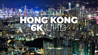 FLYING OVER HONG KONG 4K UHD 25 minute Ambient Drone Film  Music for beautiful relaxation [upl. by Emmons]