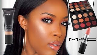 FULL FACE OF MAC COSMETICS  ONE BRAND MAKEUP TUTORIAL [upl. by Ettezus462]