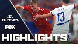 Denmark vs Serbia Highlights  UEFA Euro 2024 [upl. by Esinwahs390]