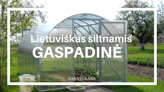 Lietuviški Šiltnamiai GASPADINĖ  Polikarbonatiniai Šiltnamiai  siltnamiukainoslt [upl. by Dannye285]