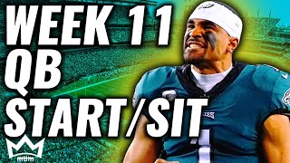 Quarterbacks You MUST START and SIT in Week 11 Every Matchup  2024 Fantasy Football [upl. by Lizbeth]