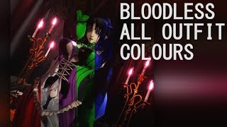 Bloodstained  All Bloodless Outfit Colours Outdated Read Description [upl. by Christiane157]