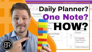 How to Create a DAILY Planner in OneNote [upl. by Adalia]