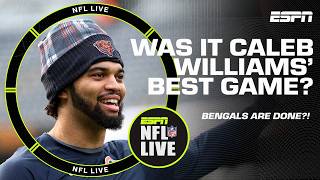 Best game of Caleb Williams career 🧐 The Bengals playoff chances are DONE 😳  NFL Live [upl. by Azyl]