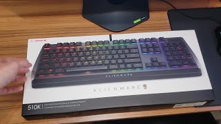 Teclado Gamer Alienware AW510K Unboxing  Usabilidade [upl. by Karia]