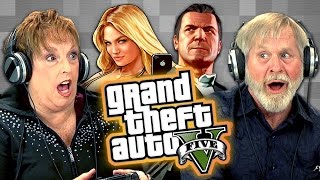 Elders Play Grand Theft Auto V Elders React Gaming [upl. by Tebasile519]