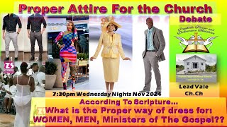 PROPER ATTIRE DEBATE NIGHT 2  Amb Alistair Griffith  PFDM MINISTRIES [upl. by Ellenid263]