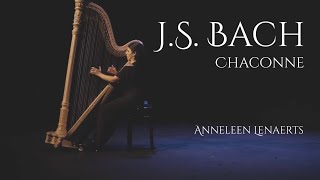 JS Bach Chaconne from Violin Partita No 2 Harp  Anneleen Lenaerts [upl. by Ranie17]