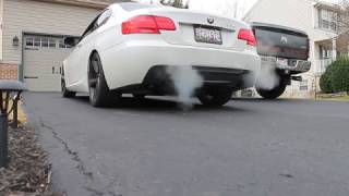 VRSF Catless Downpipe on 2011 BMW N55 335i Muffler delete [upl. by Killy]