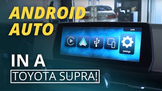 Android Auto amp CarPlay For Toyota Supra A90 – Installation Tutorial [upl. by Sheldon]