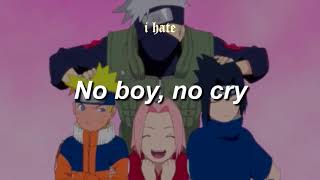 STANCE PUNKS  No boy no cry『ノーボーイ・ノークライ』 sub al español  lyrics  Naruto Op 6 [upl. by Sliwa]