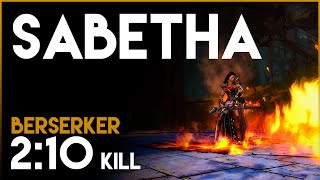 SC Sabetha the Saboteur 210  Quickness Berserker PoV [upl. by Winni368]