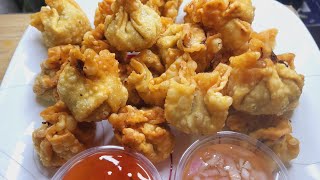 Fried Beef Wonton Recipe [upl. by Lebisor]