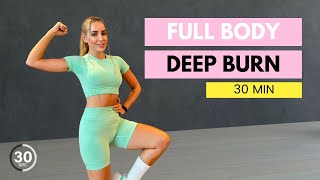 💪🔥 30 Min Full Body Home Workout  No Equipment  Toning  Glutes  Waist amp Abs fullbodyworkout [upl. by Oznola]