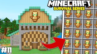 I Built an UNLIMITED RAID FARM In Minecraft Pe 121 Survival Series S2E11 [upl. by Albright460]