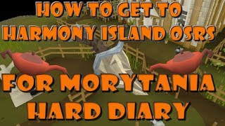 How to get to Harmony Island an unlock a new herb patch osrs Hard Morytania Diary [upl. by Lotsyrk]