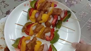 Chicken shashlik recipe without oven  চিকেন সাসলিক রেসিপি [upl. by Enitsirt]