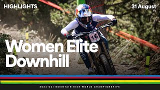 Women Elite Downhill Highlights  2024 UCI Mountain Bike World Championships [upl. by Ayin]