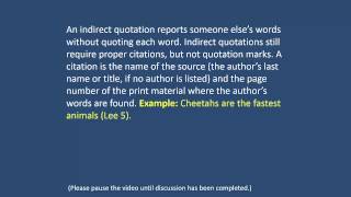 Indirect Quotations Mechanics Lesson 34 [upl. by Zumwalt63]