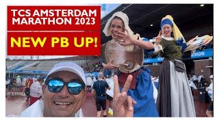 Amsterdam Marathon 2023 was so cold 🥶 but I PBd anyway 😁 [upl. by Ennahteb42]