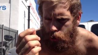 Homeless Man does Breaking Bad impressions for food Homelessberg [upl. by Allecsirp]