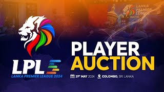 🔴 LIVE  Lanka Premier League 2024 Player Auction [upl. by Eerolam634]