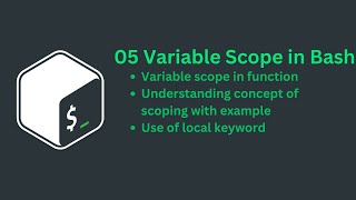 Bash Scripting  Variable Scope in Function of Bash Scripting  Ep 05 [upl. by Aneehs91]