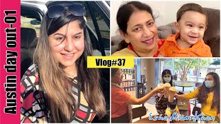 ঘুরাঘুরি at Austin Austin Day Out Vlog1  Vacation time vlog with family Esha Alam Khan Vlog37 [upl. by Eenel250]