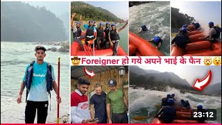 Swift को लेकर गए Rishikesh rafting करने  Foreigner हो गए अपने भाई के फैन ❤️ nishudeshwal [upl. by Nelon65]