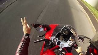 Ducati 848 full termignoni exhaust on board sound  GoProHero 3 HD [upl. by Gaeta]