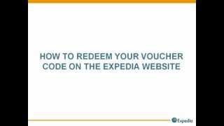 How to redeem your voucher code on Expediacouk [upl. by Bolan]