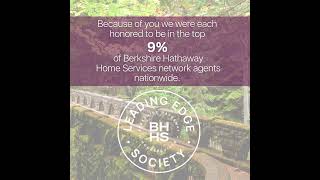 Berkshire Hathaway Home Services Leading Edge Award [upl. by Nimsay]