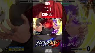 KOF XV 🔥 IORI AMAZING COMBO TOD [upl. by Itnavart]