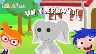 comptine un elephant qui se balancait  chanson pour bebe avec parole [upl. by Nohs]