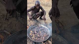 Thats incredible delicious food made by hadzabe tribe middle of nowhere without any spices 😋‼️food [upl. by Fabien]