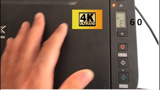 how to fix canon pixma error Canon PIXMA E60 error 4K [upl. by Hayward]