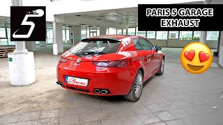 ALFA ROMEO BRERA 22 JTS 16V Paris 5 Garage Exhaust [upl. by Avra714]