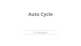 Auto Steam Cycle LG Dishwasher [upl. by Rebor]