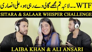 Sitara amp Salaar Whisper Challenge  Ali Ansari amp Laiba Khan  Kaffara  Zoya Nasir  Desi Tv  SB2Q [upl. by Ronn]