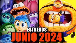 PRÓXIMAS PELÍCULAS ANIMADAS Y CARICATURAS QUE SE ESTRENAN EN JUNIO 2024 [upl. by Aniratak]