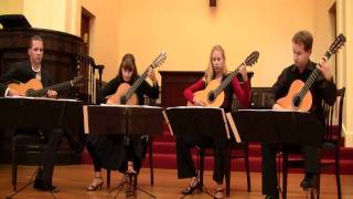 Capriol Suite 34 The New Zealand Guitar Quartet [upl. by Adym112]