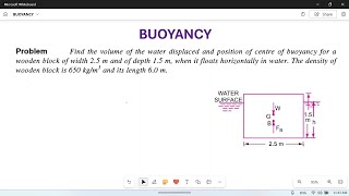 Buoyancy Numerical problem01 [upl. by Rimaj]