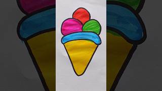 Cute Drawing Icecream 🍨 for Kids drawing kidsvideo [upl. by Anah]