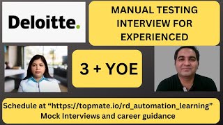 Manual Testing Interview Questions and Answers Manual Testing Mock Interview for Experienced [upl. by Neale693]