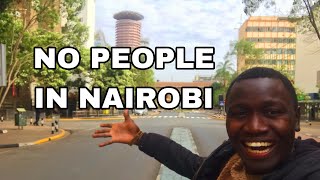 NAIROBI WITHOUT PEOPLEKOINANGE STREETKENYA AFRICA [upl. by Bethesde]