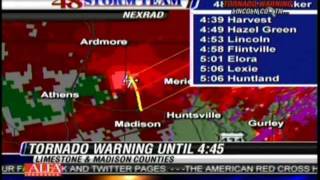 WAFF 48 Coverage of Hackleburg EF5 Tornado  42711 [upl. by Htelimay81]