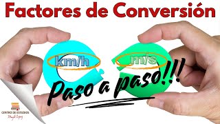 Cambio de UNIDADES por FACTORES DE CONVERSIÓN► VELOCIDAD edutuber educacion fisika física [upl. by Pages]