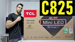 TCL C825 C826 mini LED QLED Smart TV 4K Unboxing y Review Completa [upl. by Irodim]