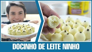 DOCINHO DE LEITE NINHO 3 INGREDIENTES LEITE EM PÓ  RECEITA [upl. by Emmerich]